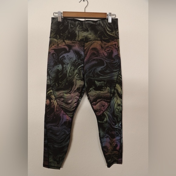 Athleta Other - Athleta Lightning Reflective 7/8 Tight Multicolor Size M High Rise Leggings